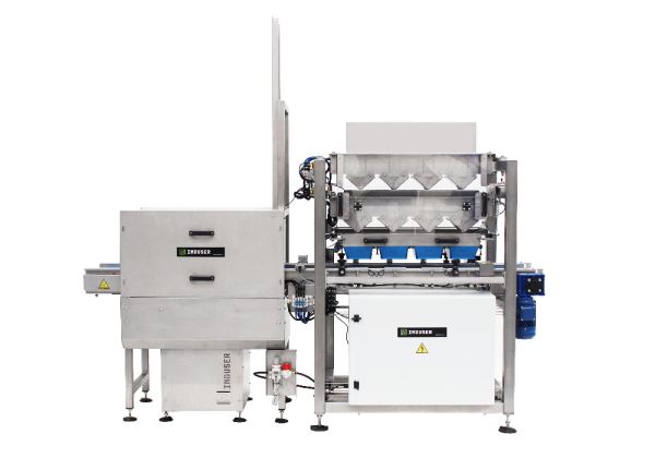 A packaging line for multi-format cardboard boxes