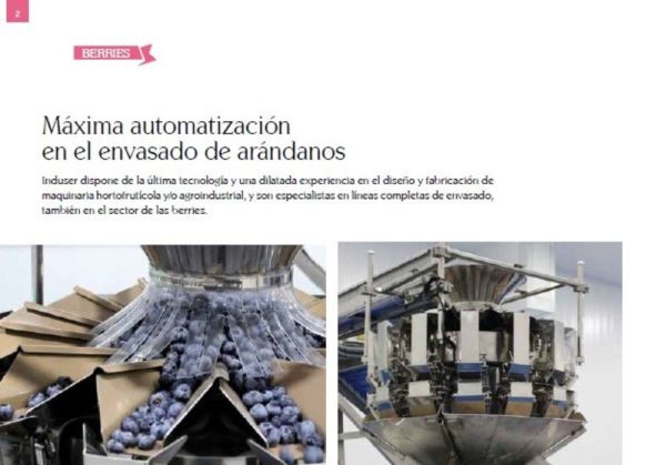 REVISTA MERCADOS. INDUSER. MAXIMA AUTOMATIZACION EN EL ENVASADO DE ARANDANOS